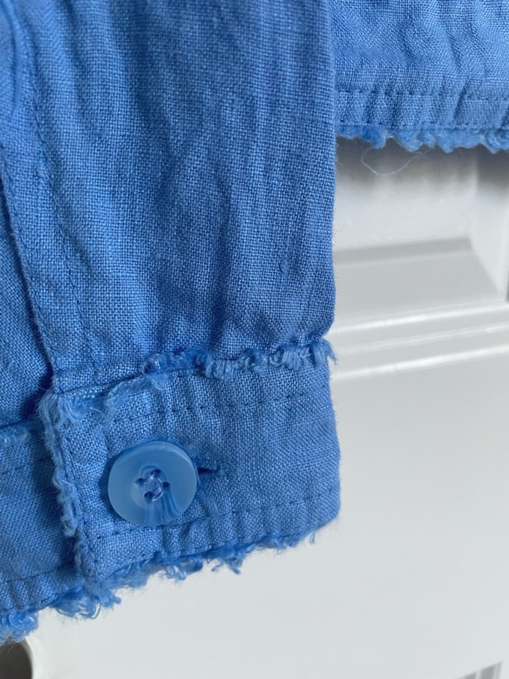 Lulu-B Travel Jacket in Blue Linen - Picture 5 of 9